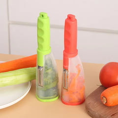 New Arrivals Vegetable Fruit Peeler with Rubbish Box Kitchen Accessories Kitchen Gadgets Creative Storage Paring Knife