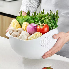 Rice Washing Strainer Filter Basket Colander Sieve Fruit Vegetable Bowl Drainer Cleaning Tools Kitchen Kit Gadgets Accessories