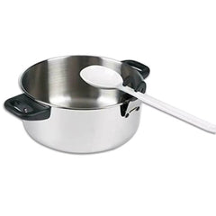 1Pcs Anti-Scalding Silicone Spoon Holder Convenient Kitchen Gadgets with Stainless Steel Pot Side Clips New Kitchen Tools