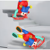 Electric Upside-Down Dancing Clown Toy with Music & Flashing Lights – Battery Operated, Multicolor, Fun Interactive Gift for Kids Above 3 Years (Random Color)