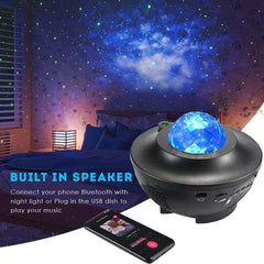 Colorful Starry Sky Galaxy Projector Nightlight Child Bluetooth USB Music Player Star Night Light Romantic Projection Lamp Gifts(with remote )