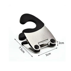 1Pcs Anti-Scalding Silicone Spoon Holder Convenient Kitchen Gadgets with Stainless Steel Pot Side Clips New Kitchen Tools