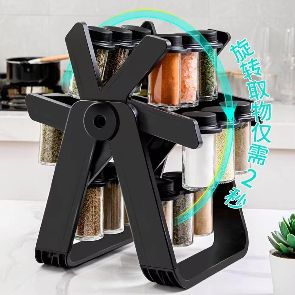 Hot Selling Spot Rotating Ferris Wheel Kitchen Accessories Kitchen Storage Spice Rack