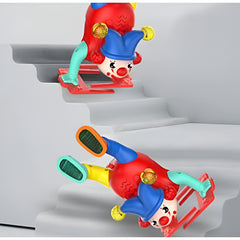 Electric Upside-Down Dancing Clown Toy with Music & Flashing Lights – Battery Operated, Multicolor, Fun Interactive Gift for Kids Above 3 Years (Random Color)
